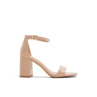 Main view of Medium Beige Adroesa Heeled Sandals for women. 