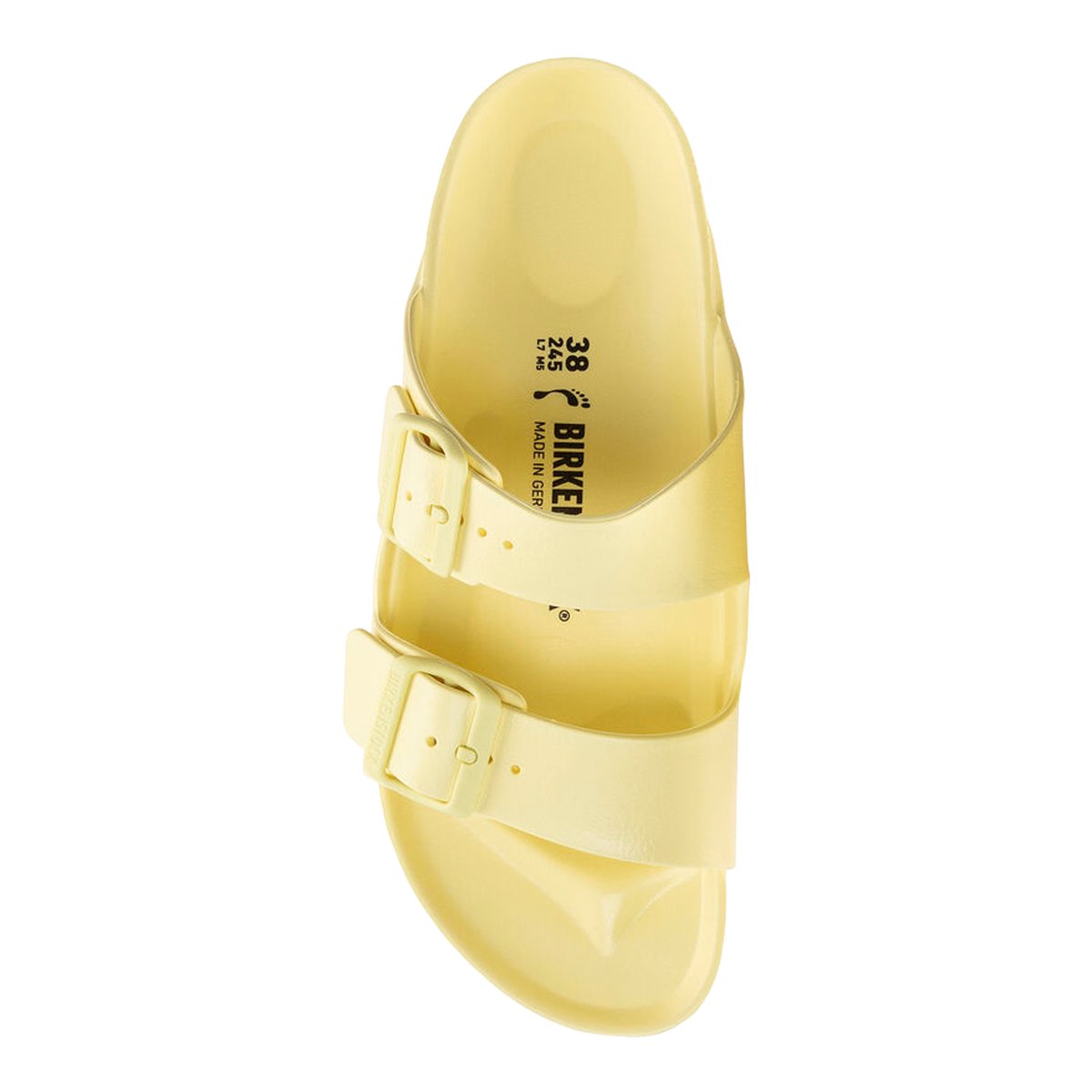 Light yellow birkenstocks deals