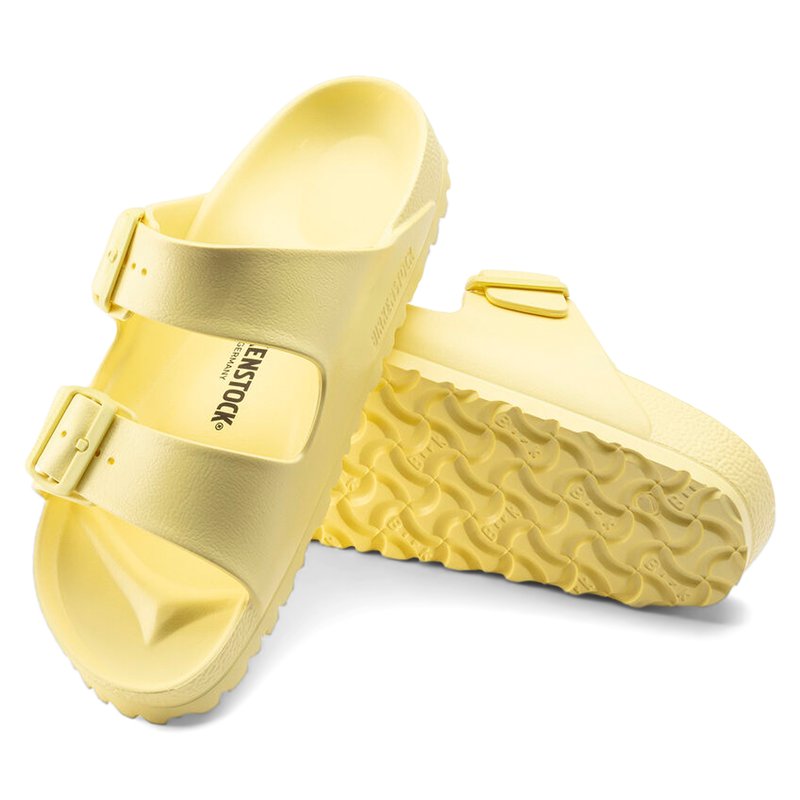 Light yellow birkenstocks deals