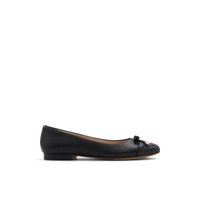 Vue principale des Marys Janes Ballerines couleur Noir Cristella-l pour femme. 