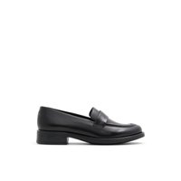 Main view of Black Crowns Loafers for women. 