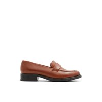 Main view of Cognac Crowns Loafers for women. 