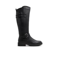 Main view of Black Etiliwenn Mid-Calf Boots for women. 