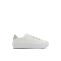 Vue principale des Basketss couleur Blanc Evanstown pour femme. 