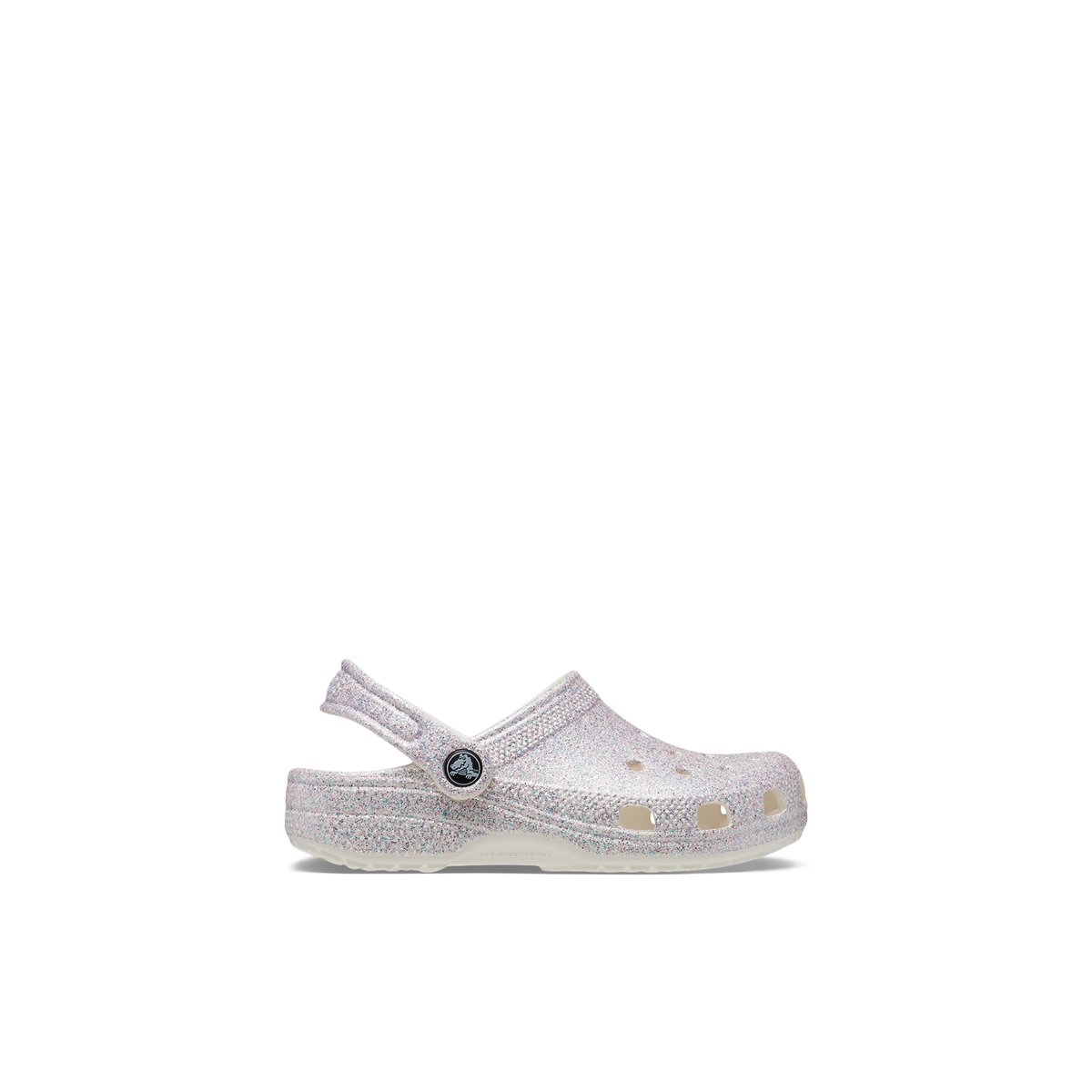 Crocs Glitter Clog jg Kids Sandals Girls Silver