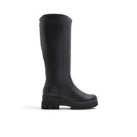 Main view of Black Haalisien Mid-Calf Boots for women. 