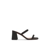 Main view of Black Kaiaa-l Mule Sandals for women. 