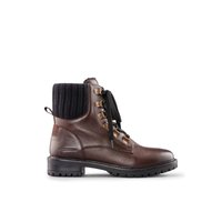 Main view of Dark Brown Kudos Ankle Boots for women. 