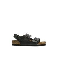 Main view of Black Milano-m Flat Sandals for men. 