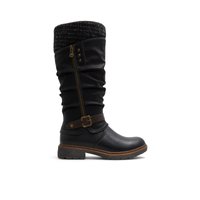 Main view of Black Nydaevenn Mid-Calf Boots for women. 