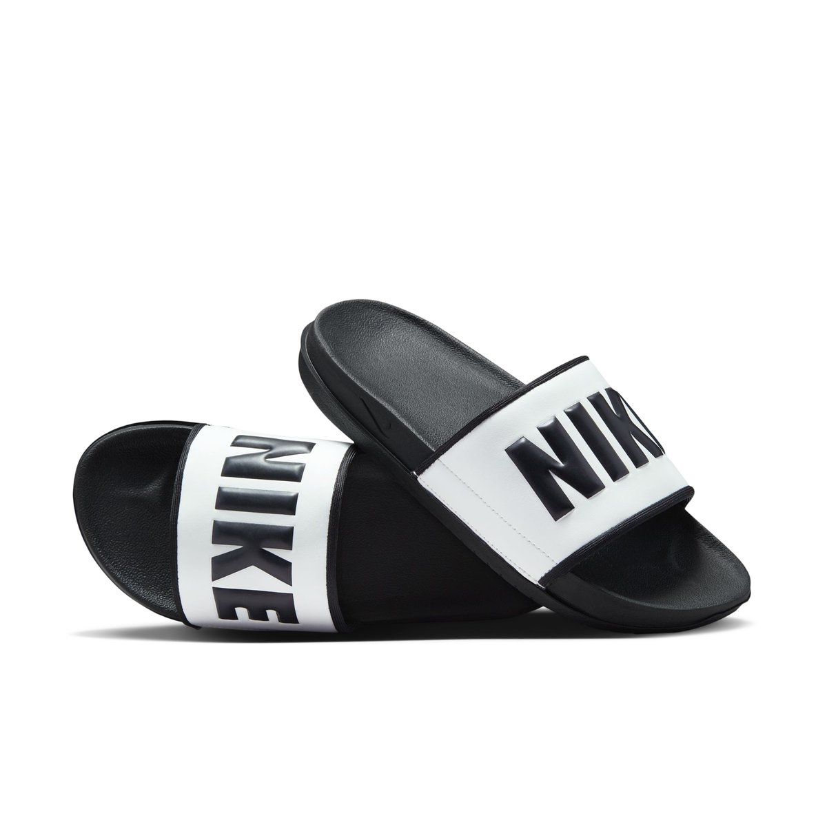 Nike sandals off on sale white