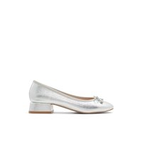 Main view of Silver Priratlann Heeled Shoes for women. 