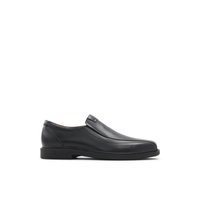 Main view of Black Qassi Loafers for men. 