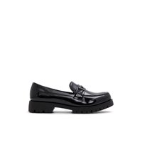 Main view of Black Ruol Loafers for women. 