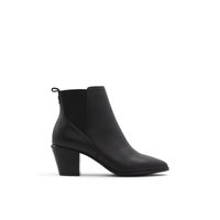 Main view of Black Savuna Ankle Boots for women. 