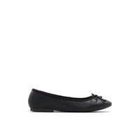 Main view of Black Sleath Mary Jane Ballerina for women. 