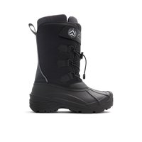 Main view of Black Snowy Mid-Calf Boots for men. 