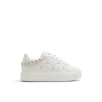 Main view of White Synthetic Tavi-l Sneakers for women. 