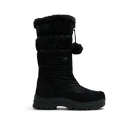 Main view of Black Umeide Mid-Calf Boots for women. 