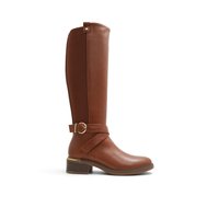 Main view of Cognac Valewin Knee-high Boots for women. 