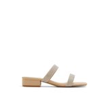 Withe - Block Heel - Mule Sandals